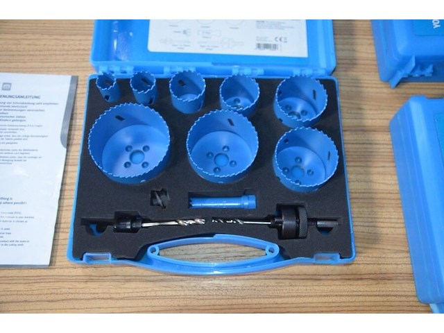3x bi-metal holesaw kit yphs13k/gnl, 12 piece kit - afbeelding 3 van  4