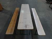 3x biertafel + 22x bank - afbeelding 3 van  4