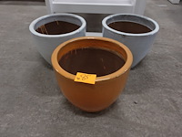 3x bloempot - afbeelding 1 van  4