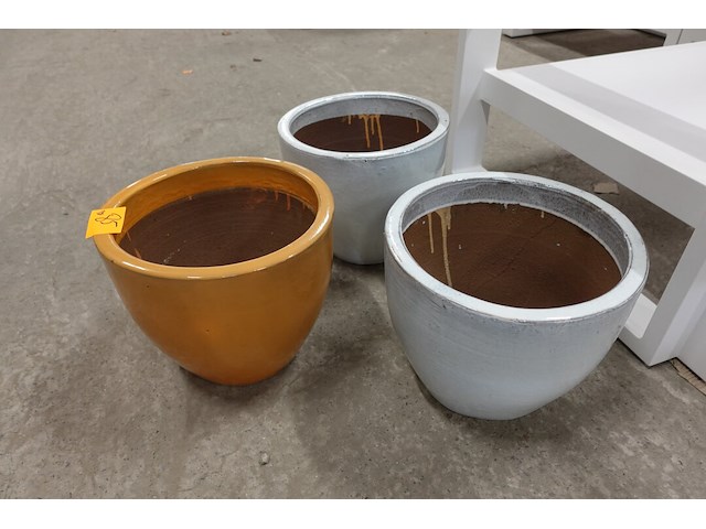 3x bloempot - afbeelding 3 van  4