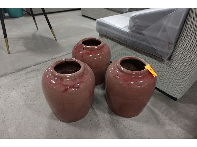 3x bloempot - afbeelding 2 van  2