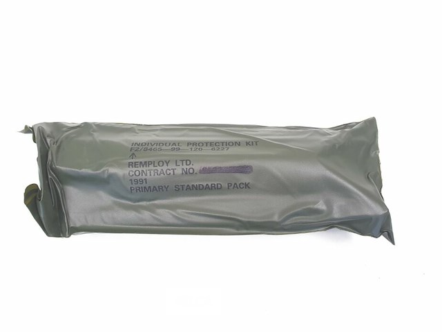 (3x) brits leger ipk tarp/grondzeil legergroen met bevestigingsmateriaal - afbeelding 2 van  5