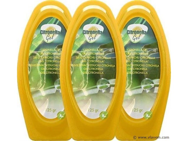 3x citronella gel muggenverdrijver - afbeelding 1 van  1