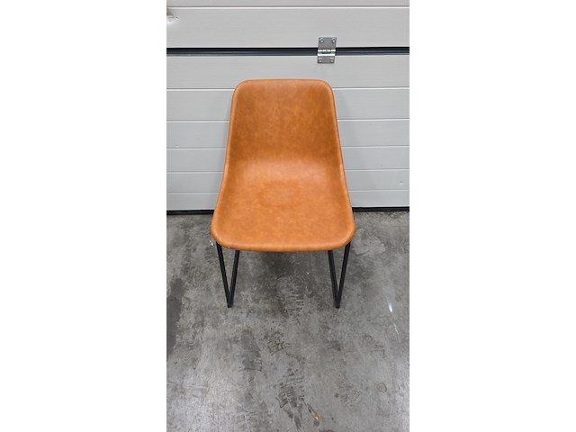 3x cognac kuipstoel - afbeelding 1 van  1