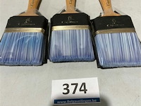 3x copenhagengold s platte kwast acryl 3 inch - afbeelding 3 van  3