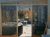 3x deco element mouharabiy 180x90cm zwart - afbeelding 3 van  3