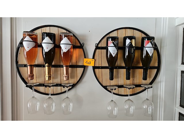 3x decoratief wandrek voor flessen - afbeelding 1 van  3