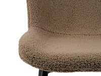 3x design eetkamerstoel teddy taupe - afbeelding 3 van  5