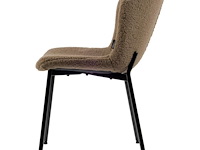 3x design eetkamerstoel teddy taupe - afbeelding 4 van  5