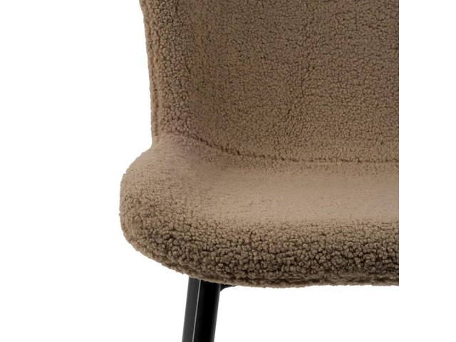 3x design eetkamerstoel teddy taupe - afbeelding 3 van  5