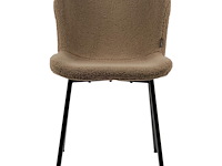 3x design eetkamerstoel teddy taupe - afbeelding 2 van  5
