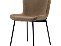 3x design eetkamerstoel teddy taupe - afbeelding 1 van  5