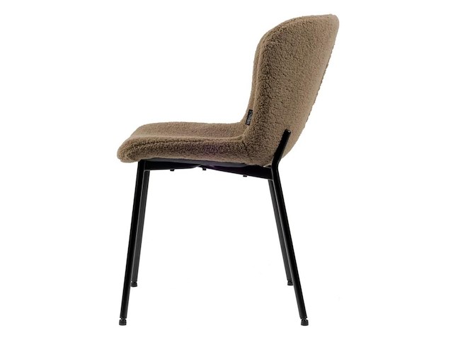 3x design eetkamerstoel teddy taupe - afbeelding 4 van  5