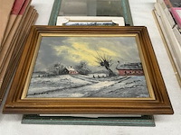 3x div schilderij + 1x spiegel - afbeelding 2 van  2