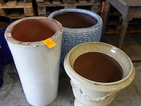 3x diverse bloempot - afbeelding 1 van  4