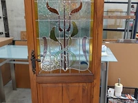 3x diverse houten deuren met glasramen - afbeelding 4 van  4