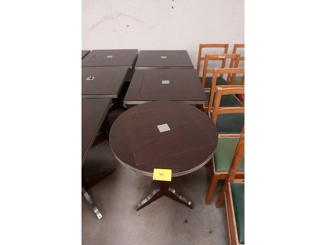 3x diverse houten tarrastafel - afbeelding 1 van  7