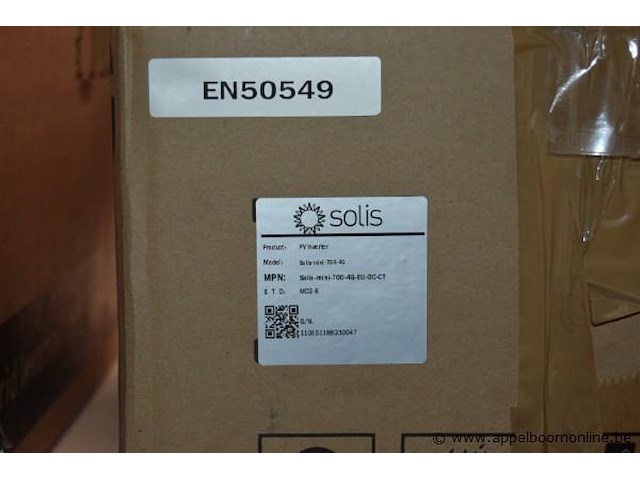 3x diverse omvormers, solis, wo. s5-eh1p5k-l, solis-mini-700-4g-dc-eu-md-c t en solis mini 700-4g, werking niet gekend - afbeelding 2 van  4