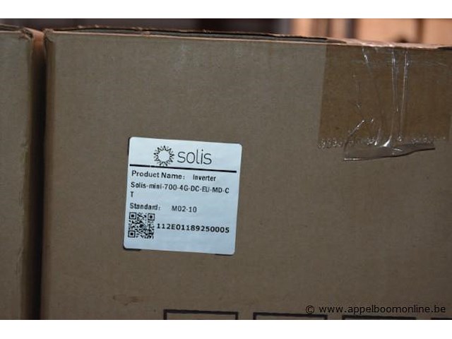 3x diverse omvormers, solis, wo. s5-eh1p5k-l, solis-mini-700-4g-dc-eu-md-c t en solis mini 700-4g, werking niet gekend - afbeelding 3 van  4