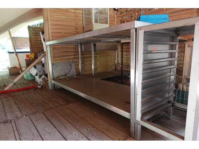 3x diverse rvs tafel - afbeelding 2 van  3