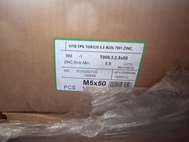 3x doos torx schroeven m5x50 - afbeelding 2 van  2