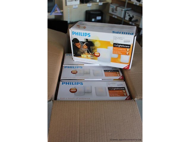 3x doosjes led theelichten, philips, mylightaccent flameless tealights 3 set, 4w, werking niet gekend - afbeelding 2 van  2