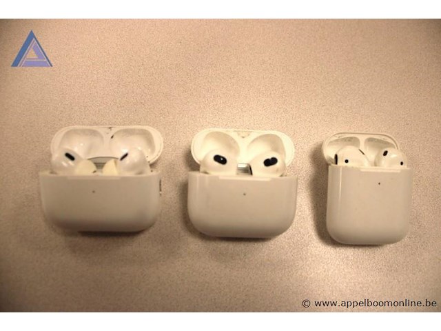 3x draadloze oortjes, apple, diverse modellen, werking niet gekend - afbeelding 1 van  1