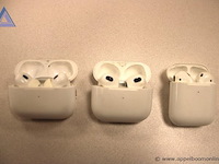 3x draadloze oortjes, apple, diverse modellen, werking niet gekend - afbeelding 1 van  1
