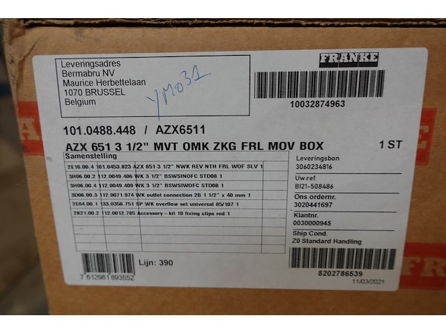 3x dubbele spoelbak francke - afbeelding 2 van  2