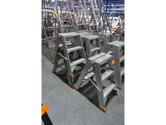 3x dubbelzijdige alu ladder petry - afbeelding 1 van  3