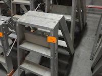 3x dubbelzijdige alu ladder solide - afbeelding 1 van  3