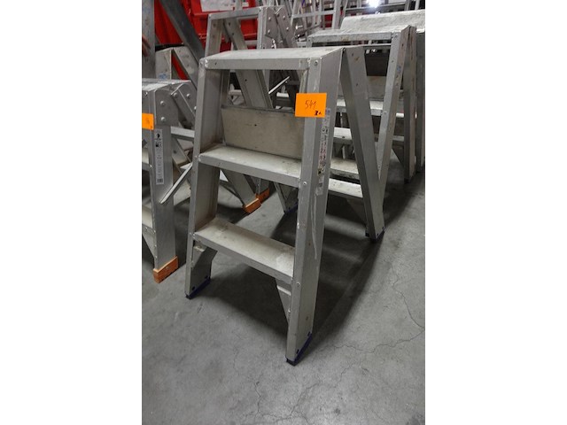 3x dubbelzijdige alu ladder solide - afbeelding 2 van  3