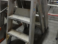 3x dubbelzijdige alu ladder solide - afbeelding 3 van  3