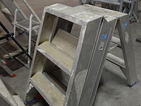 3x dubbelzijdige alu ladder solide - afbeelding 4 van  4