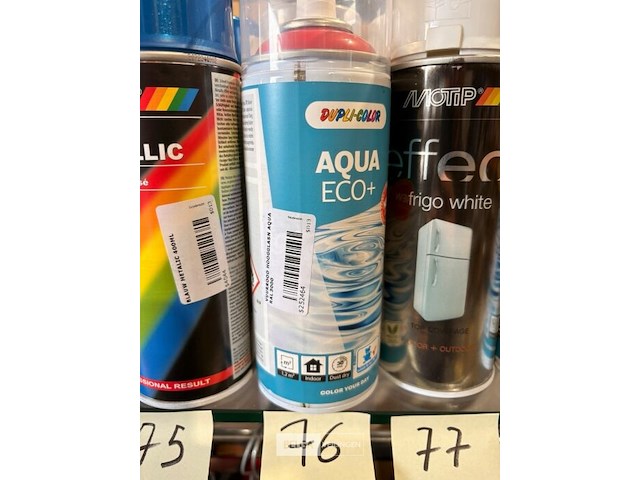 3x dupli-color aqualak vuurrood hoogglans ral3000 350ml (houdbaar tot 2034) - afbeelding 1 van  2