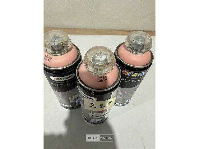 3x dupli color platinum pink satin mat houdbaar tot 2036 400ml - afbeelding 3 van  3