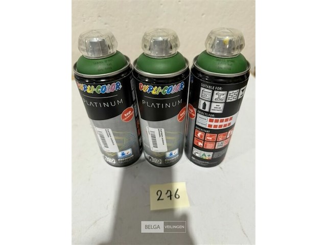 3x dupli color platinum ral 600 groen satij mat houdbaar tot 2036 - afbeelding 2 van  3