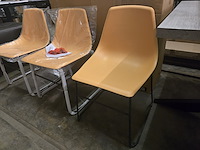 3x eetkamerstoel mara yellow pr interiors - afbeelding 4 van  4