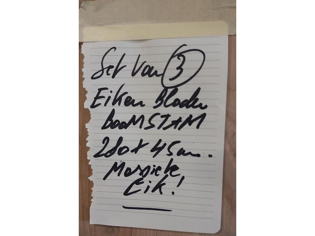 3x eiken blad - afbeelding 2 van  2