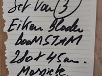 3x eiken blad - afbeelding 2 van  2