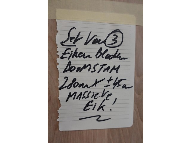 3x eiken blad - afbeelding 3 van  3