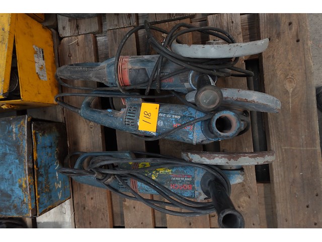 3x elektrische haakse slijper bosch - afbeelding 1 van  8
