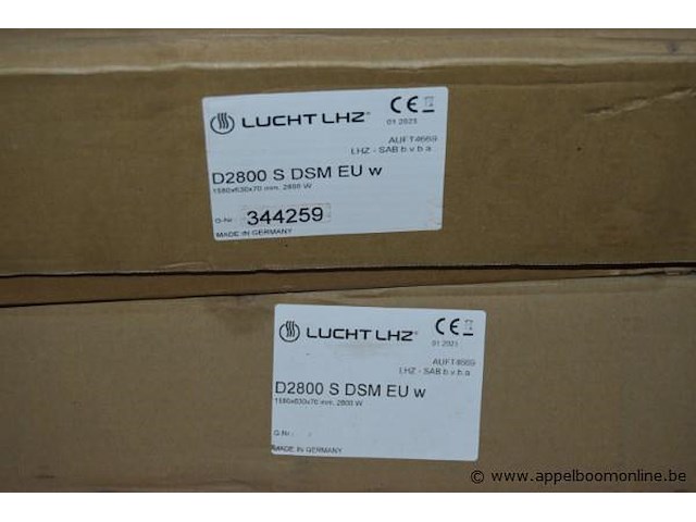 3x elektrische radiator, lucht lhz, d2800 s dsm eu w, werking niet gekend - afbeelding 2 van  2