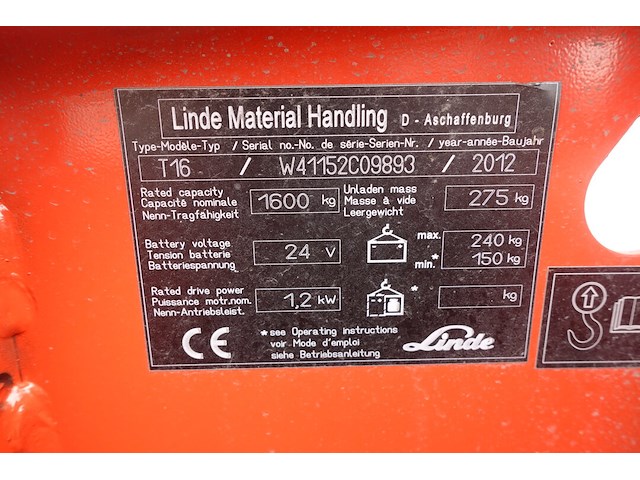 3x elektrische transpallet linde/still - afbeelding 6 van  8