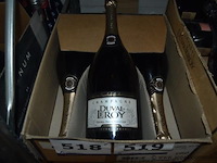 3x fles champagne, duval-leroy, extra-brut prestige premier cru, magnum - afbeelding 1 van  2