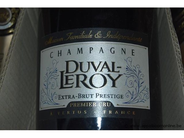 3x fles champagne, duval-leroy, extra-brut prestige premier cru, magnum - afbeelding 2 van  2