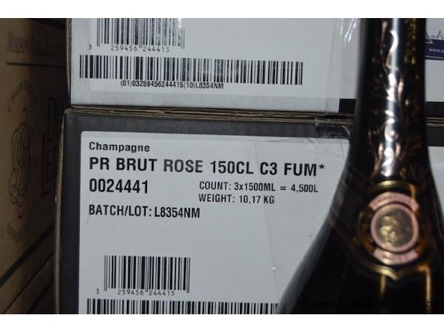 3x fles champagne, duval-leroy, rosé prestige, 75cl - afbeelding 3 van  3