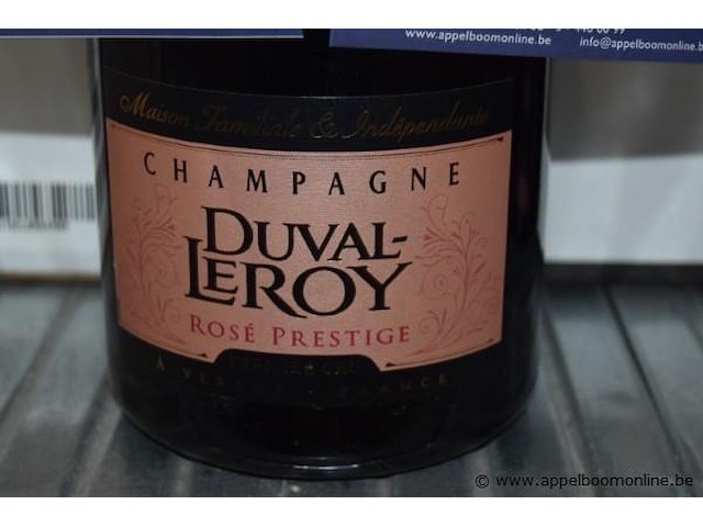 3x fles champagne, duval-leroy, rosé prestige, 75cl - afbeelding 2 van  3