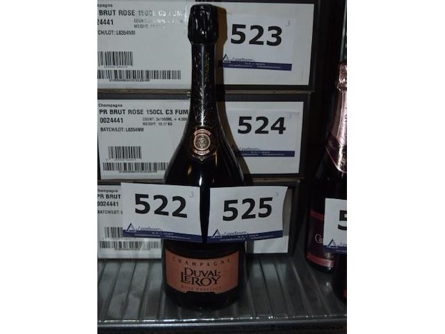 3x fles champagne, duval-leroy, rosé prestige, 75cl - afbeelding 1 van  3