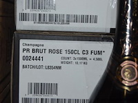 3x fles champagne, duval-leroy, rosé prestige, 75cl - afbeelding 3 van  3